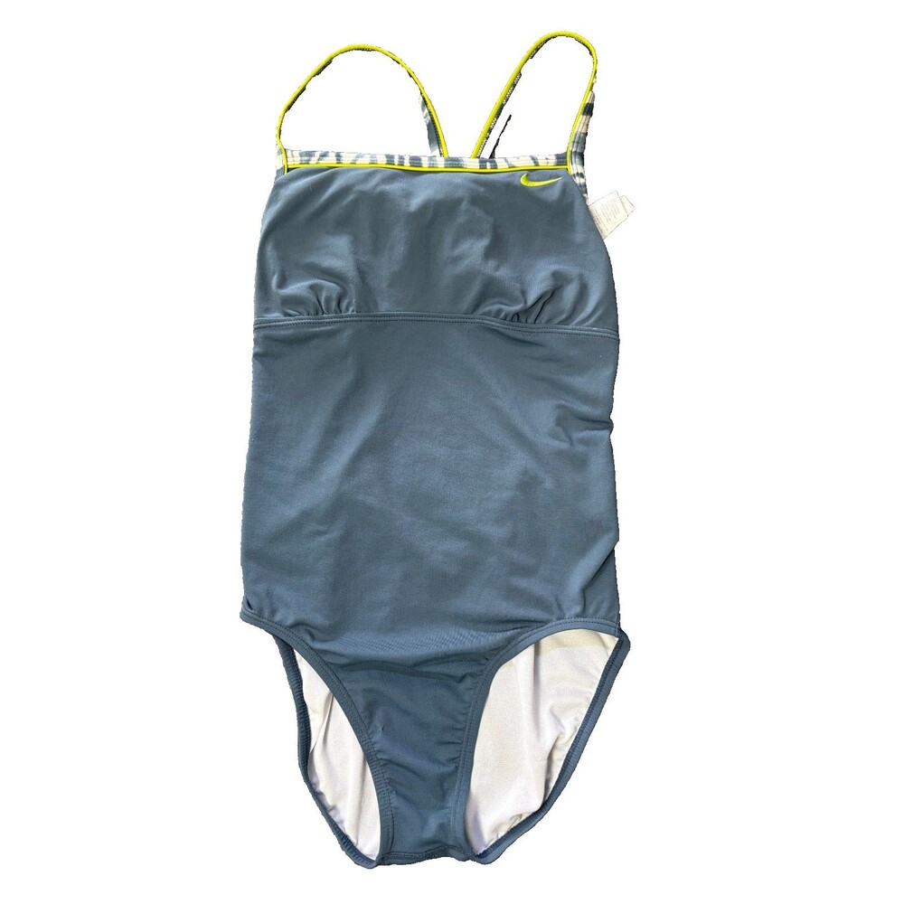 Nike One Piece Swimsuit Girls Size 10 Blue bathing Suit